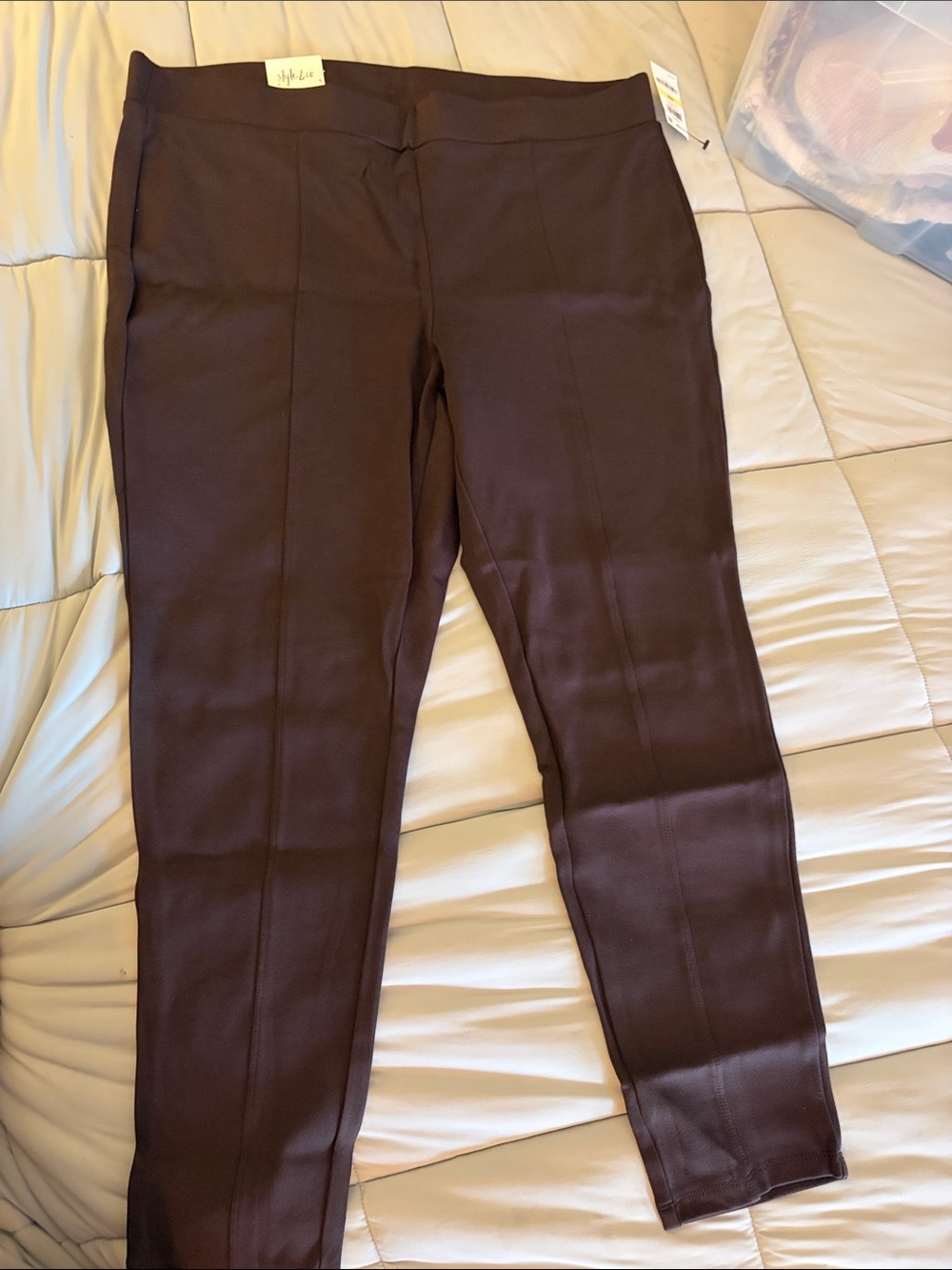 Style & Co. Ponte Knit Dress Pants - Brown